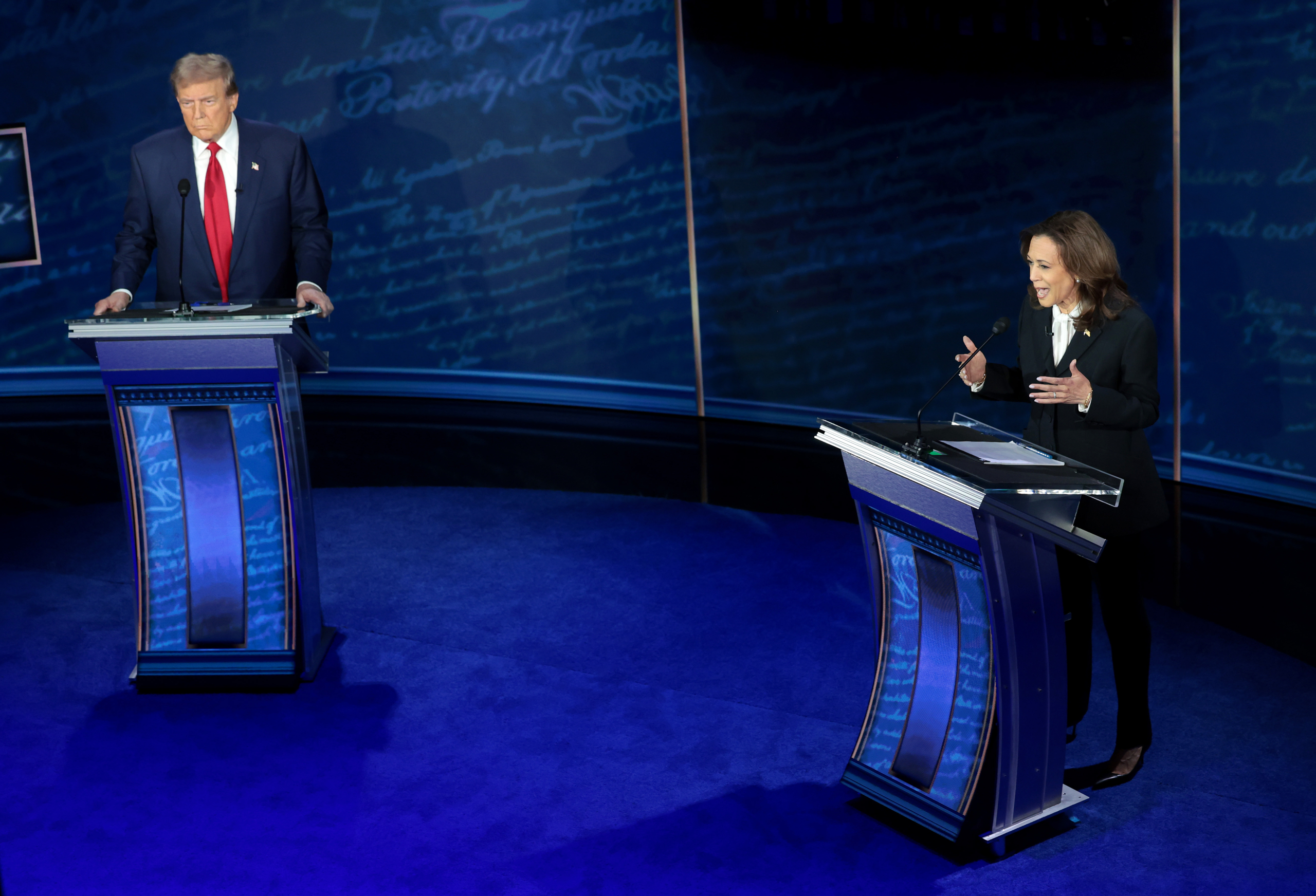 Harris and Trump detail their starkly different visions in a tense, high-stakes debate