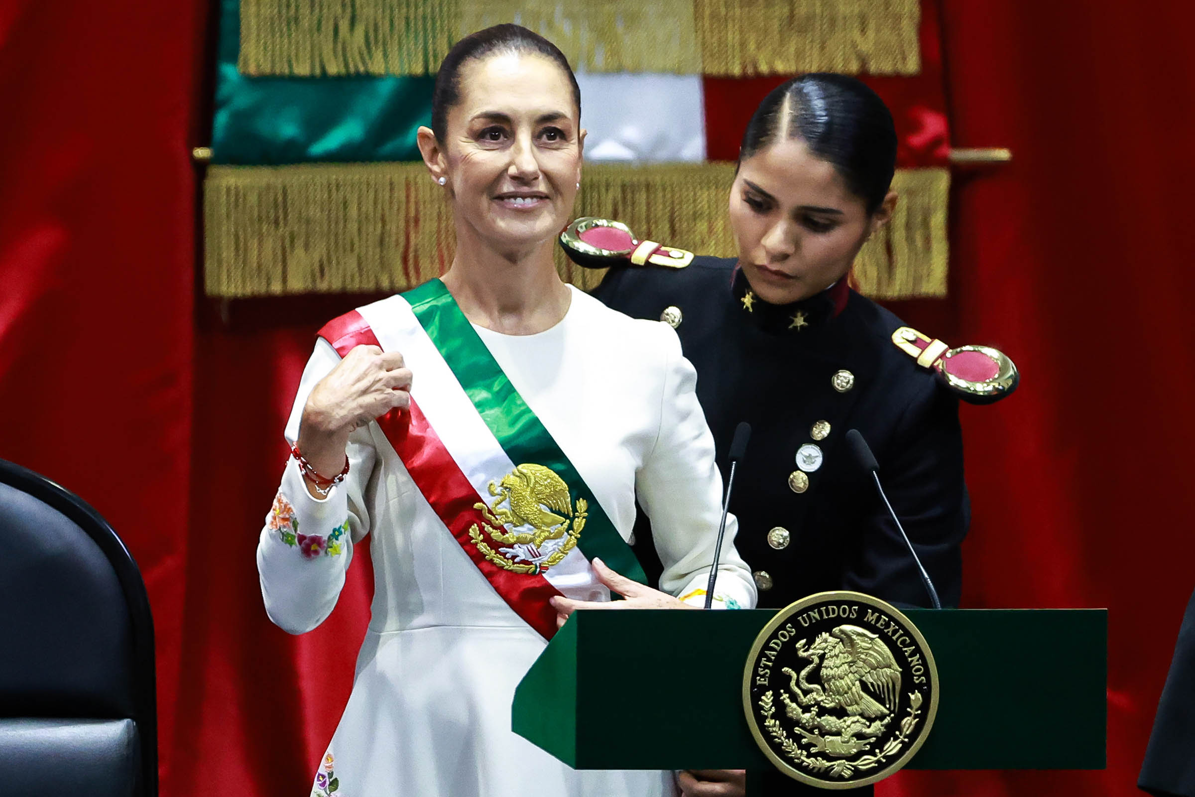 Claudia Sheinbaum sworn in as 1st female president of Mexico