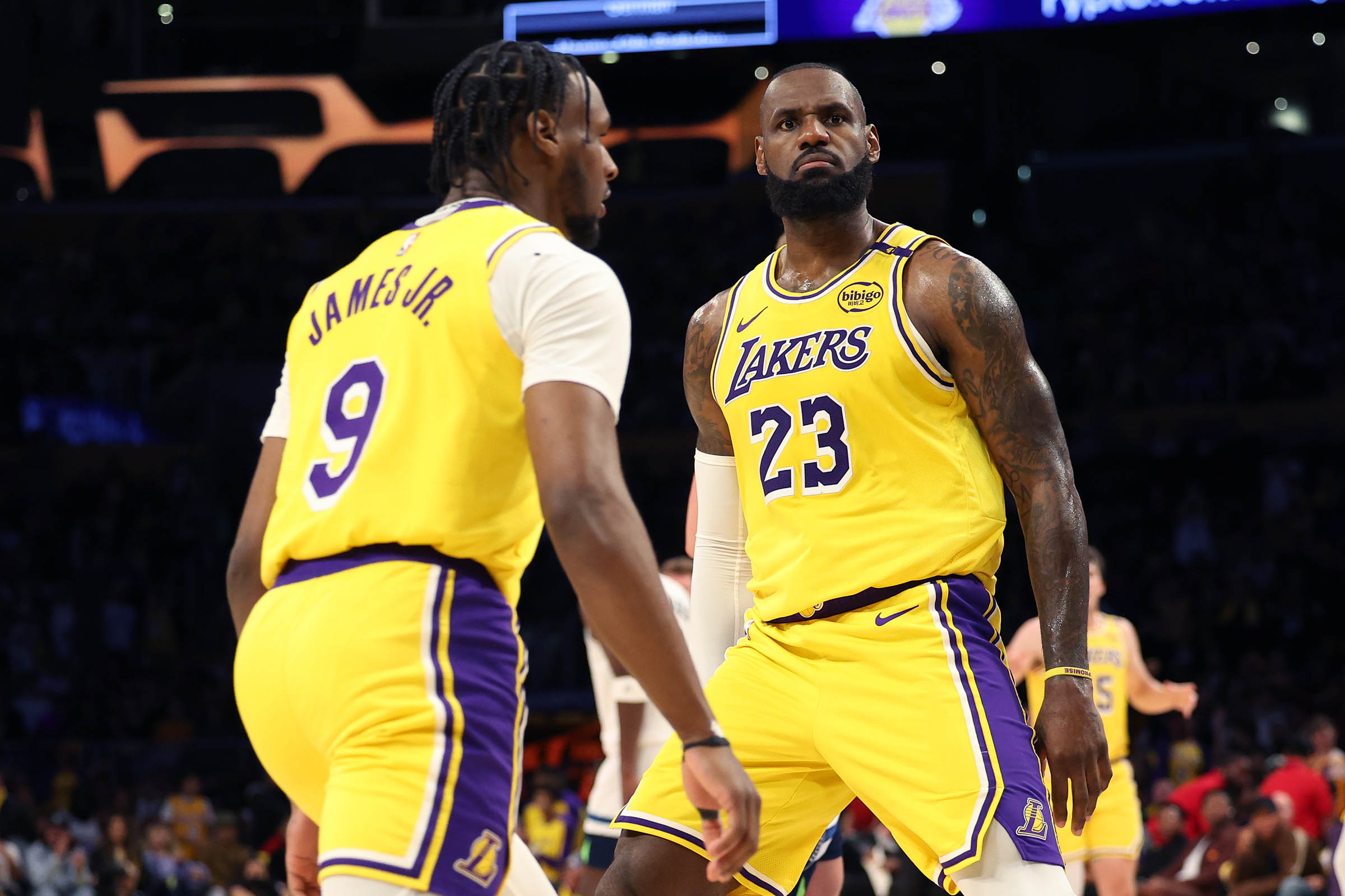 LeBron and Bronny James make history as the NBA’s first father-son duo to play together