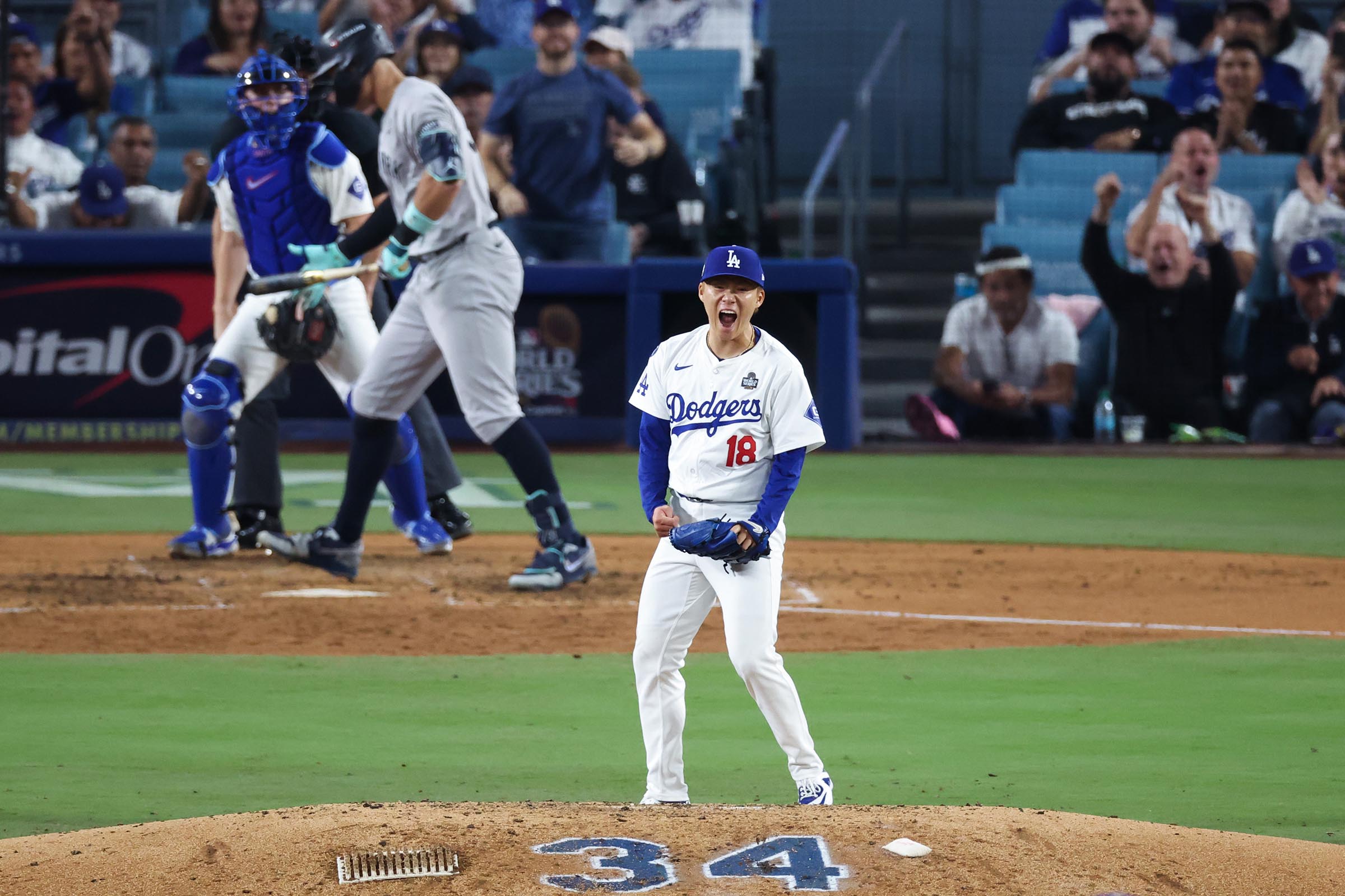 Yamamoto shuts down Yankees, Freeman homers again as Dodgers win 4-2 for 2-0 World Series lead