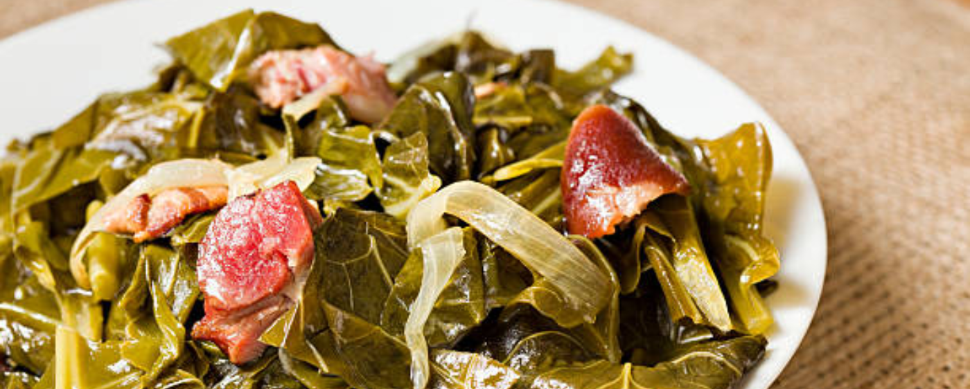 Slow-Cooker Collard Greens with Ham Hocks