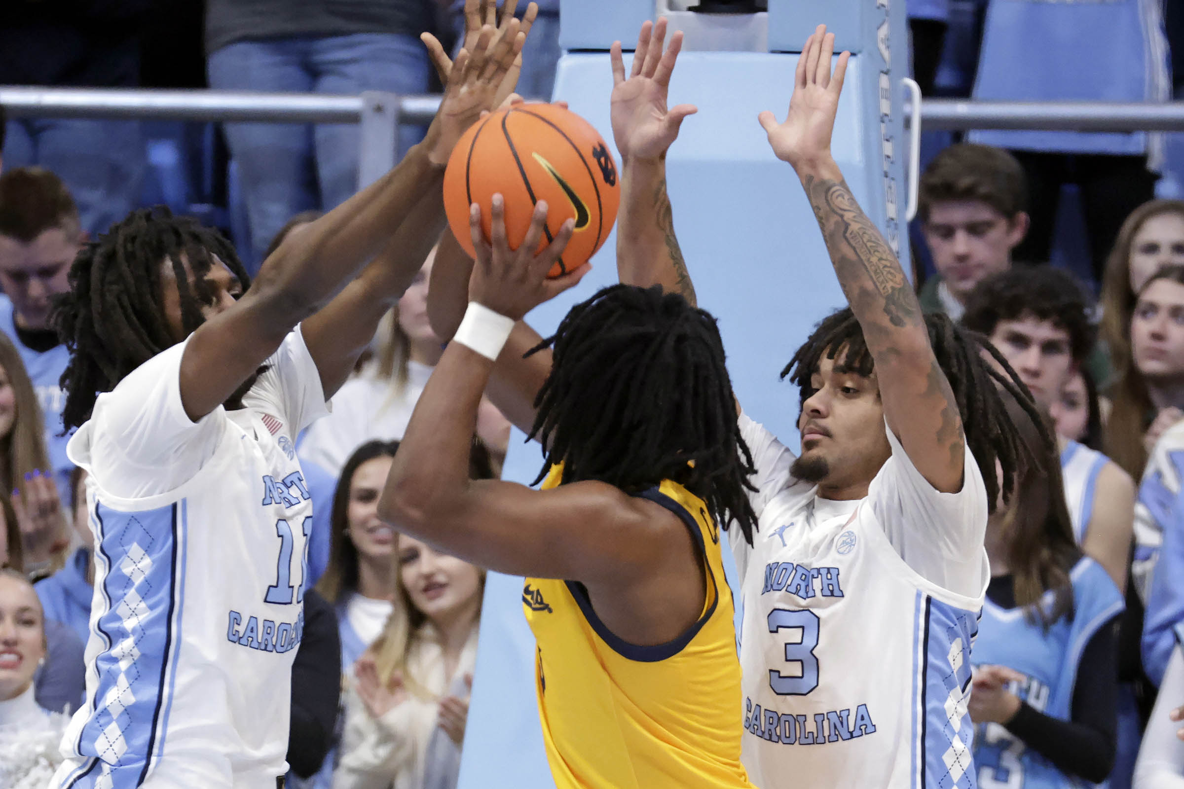 Jackson, Cadeau lead way as North Carolina defeats Cal 79-53